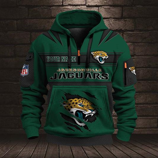 NFL JAC Half Zip Pocket Sweatshirt V1 NAK NHM