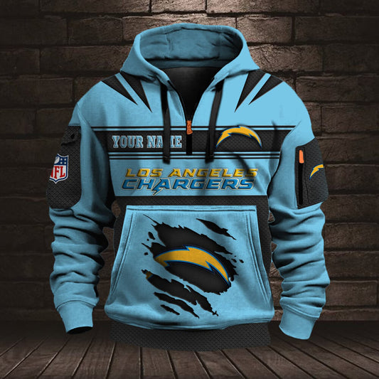 NFL LAC Half Zip Pocket Sweatshirt V1 NAK NHM