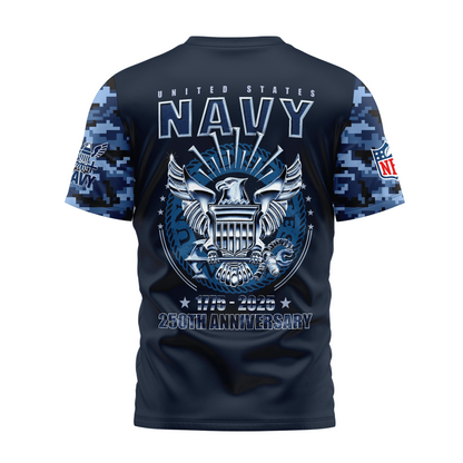 NFL MD Premium 250 Years 3D Shirt DDT CTND