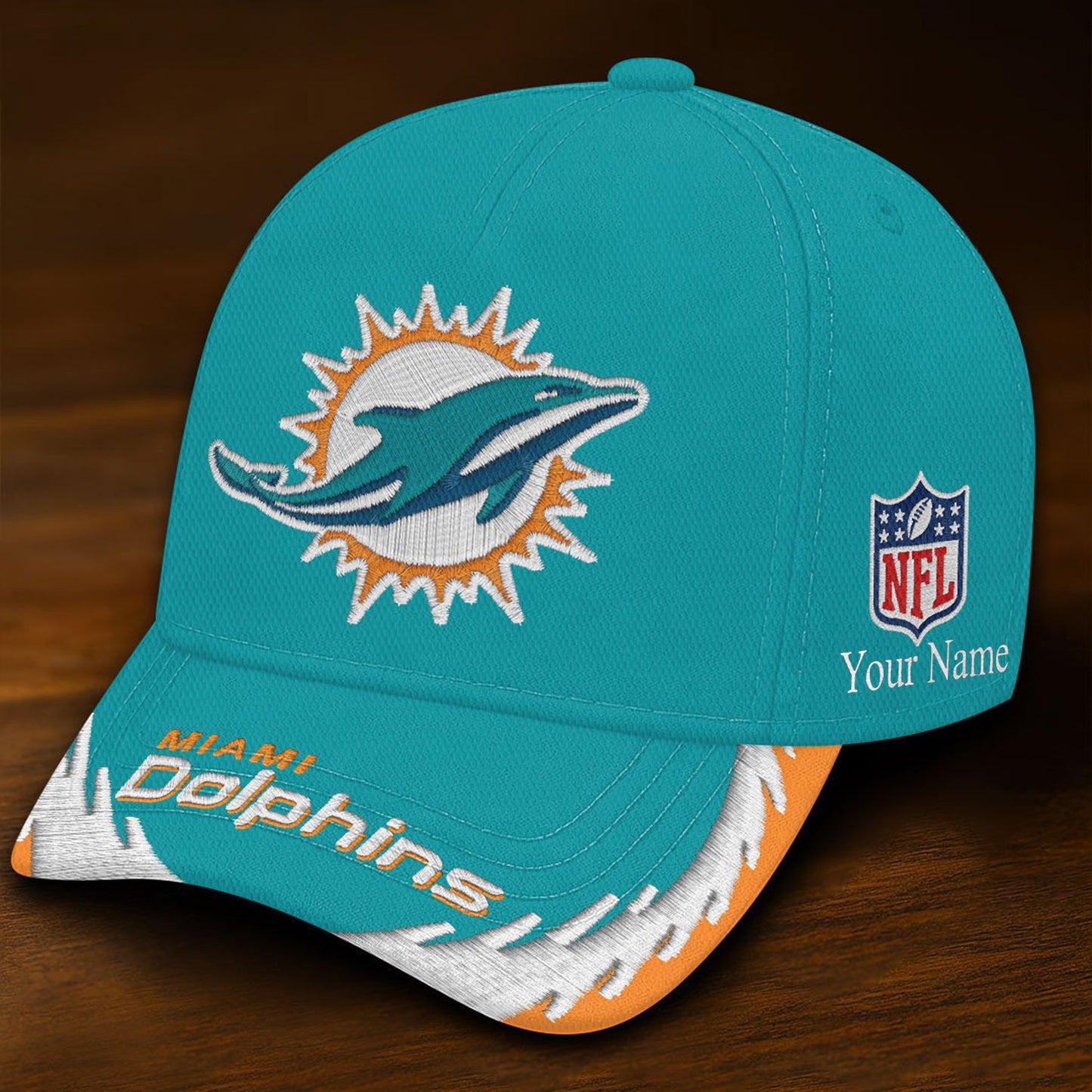 NFL MIA Team All Over Printed Classic Cap V5 NAK NHM