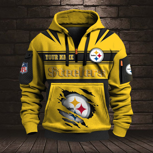 NFL PIT Half Zip Pocket Sweatshirt V1 NAK NHM