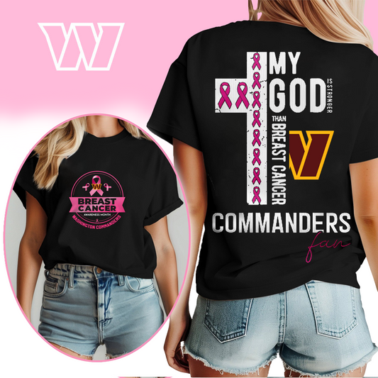 NFL WC - Breast Cancer My God In Stronger Shirt DDT HLP