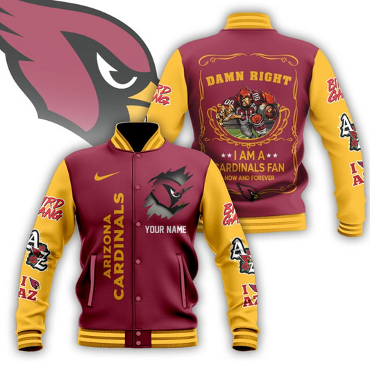 NFL x AC Personalized Custom Baseball Jacket V1 NAK