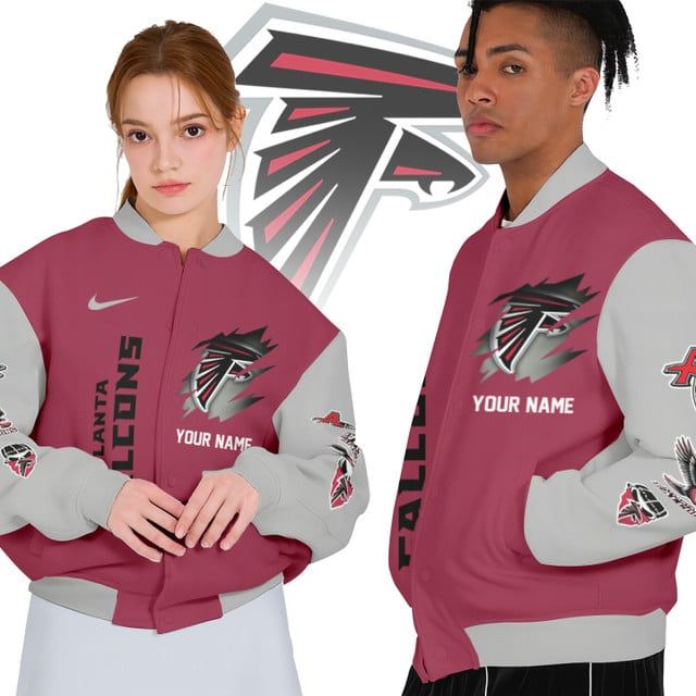NFL x AF Personalized Custom Baseball Jacket V1 NAK