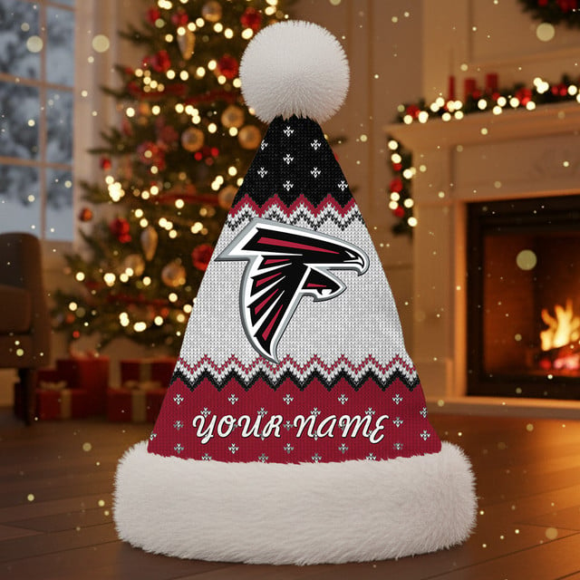 NFL x AF Personalized Santa Hat Christmas Gift For Fan V1 NAK