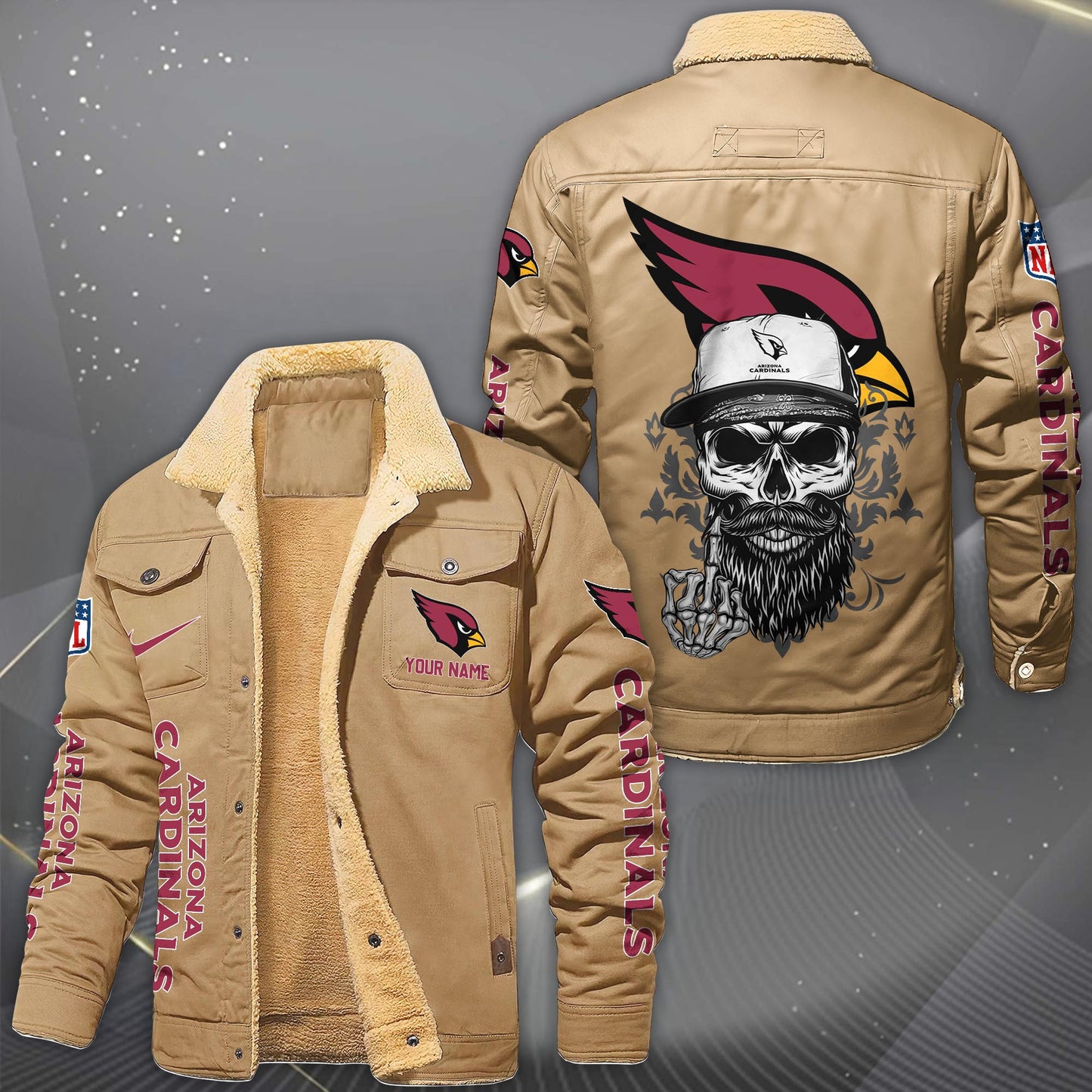 NFL x ARI Fleece Lined Cargo Jacket HLP