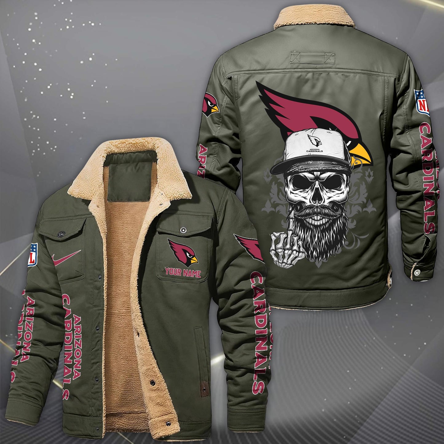 NFL x ARI Fleece Lined Cargo Jacket HLP