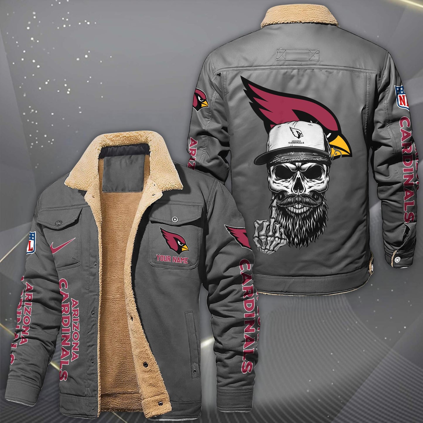 NFL x ARI Fleece Lined Cargo Jacket HLP