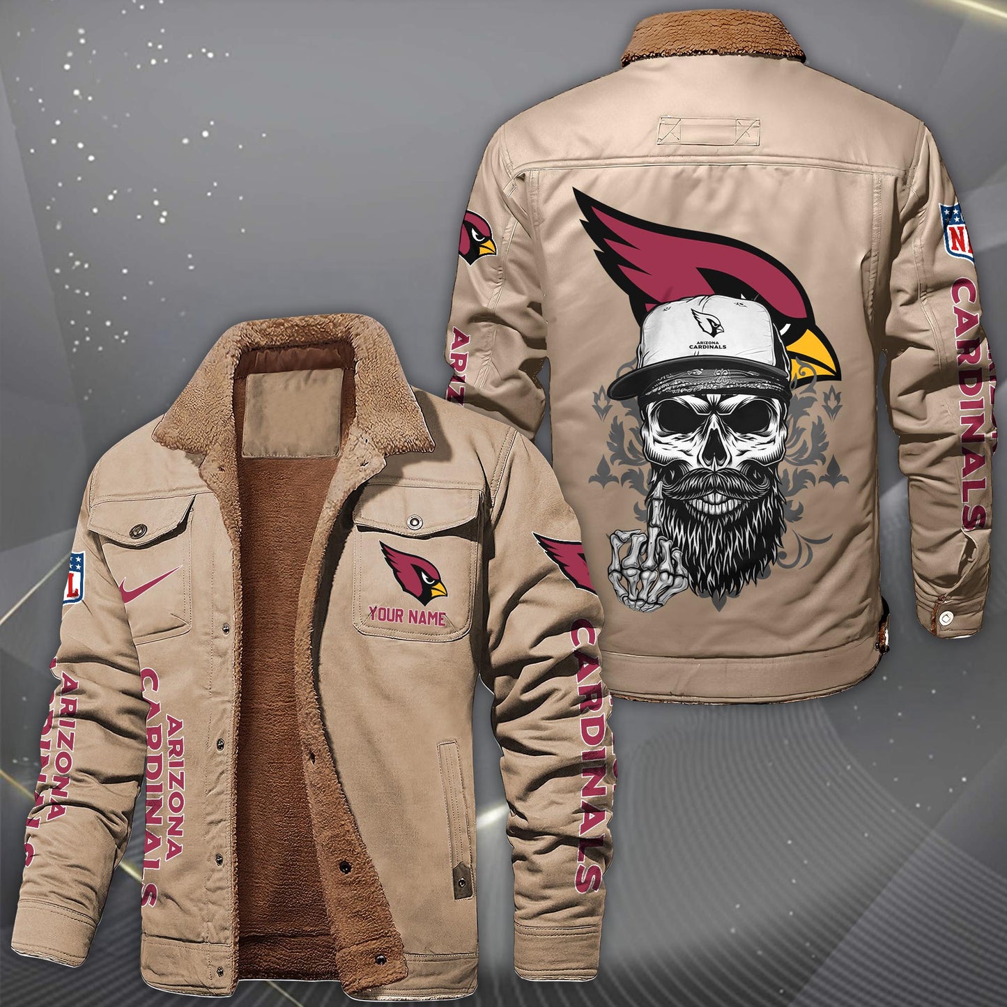 NFL x ARI Fleece Lined Cargo Jacket HLP