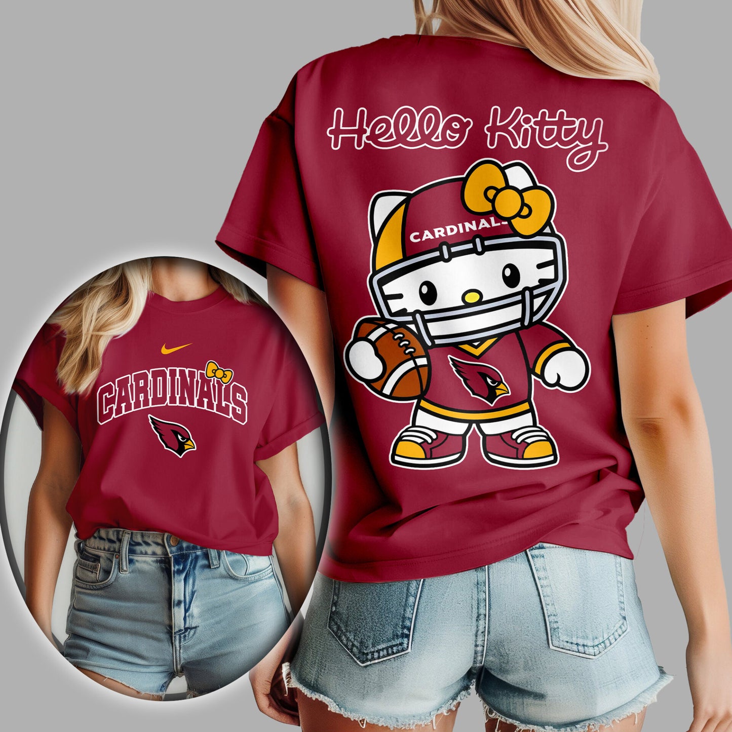 NFL x ARI Hello Kitty Premium 3D Shirt HLP