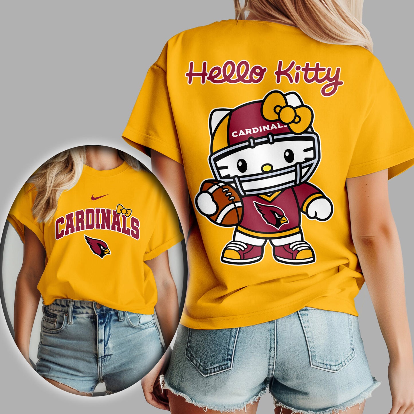 NFL x ARI Hello Kitty Premium 3D Shirt HLP