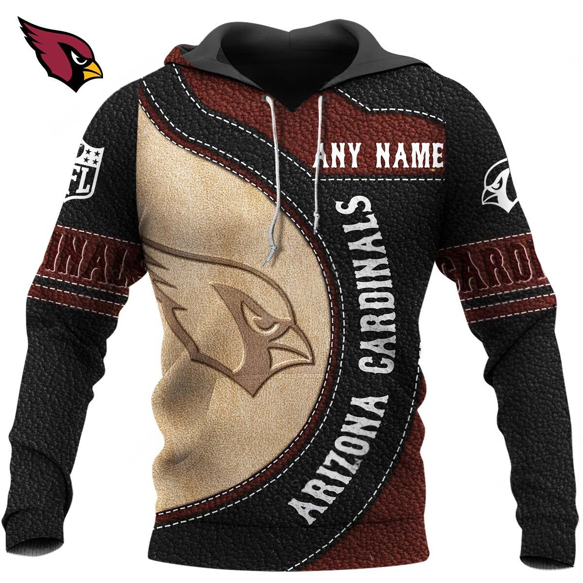 NFL x ARI Leather Pride Personalized Hoodie HLP