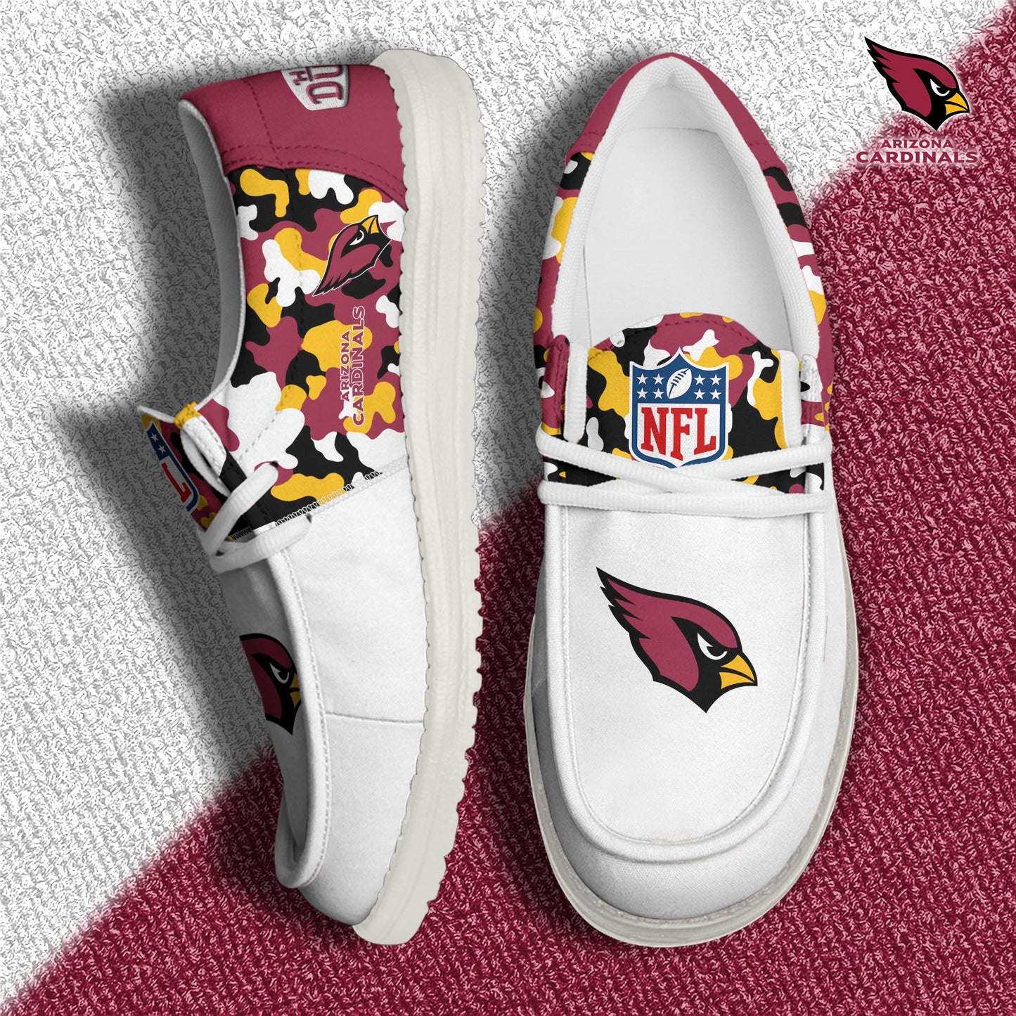 NFL x ARI Personalized Canvas Loafer Shoes HLP