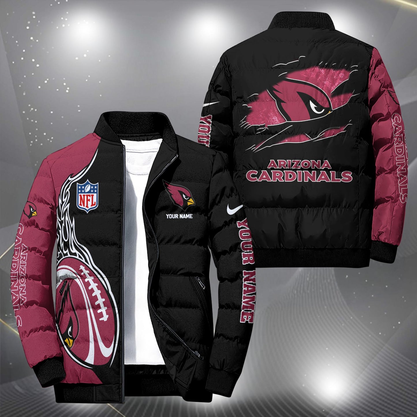 NFL x ARI Personalized Puffer Jacket HLP
