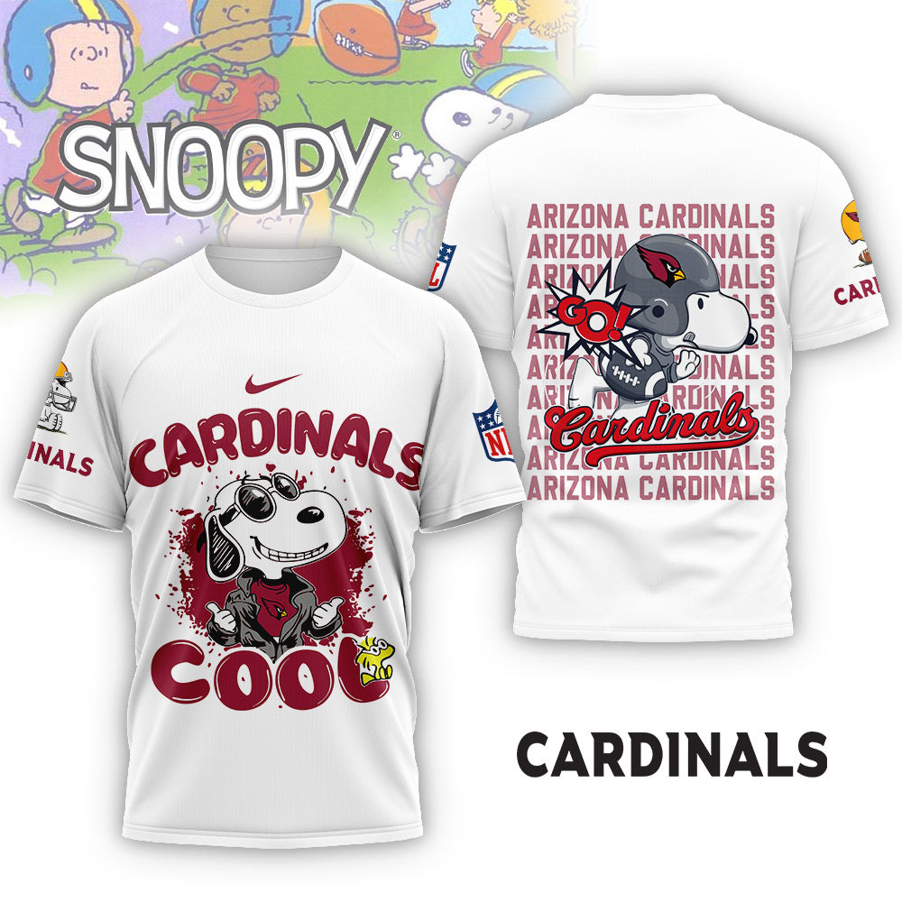 NFL x ARI Snoopy Cool 3D Shirt HLP 271025