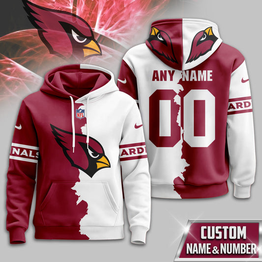 NFL x ARI Split Personalized Hoodie HLP