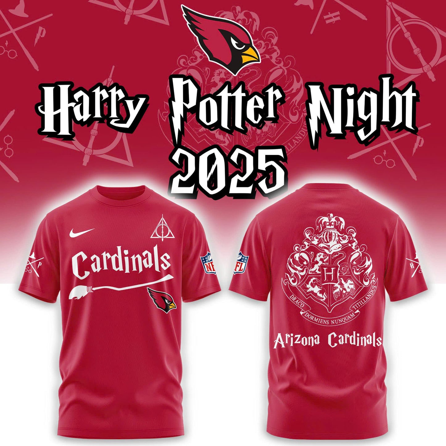 NFL x ARI x Harry Potter 3D Shirt HLP 251025