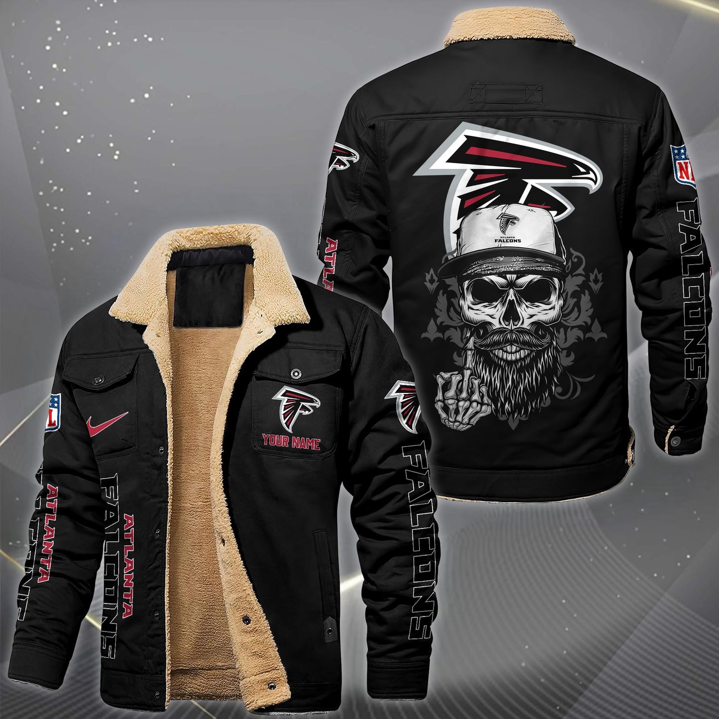 NFL x ATL Fleece Lined Cargo Jacket HLP