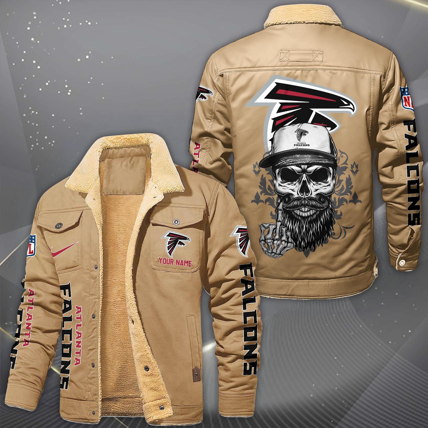 NFL x ATL Fleece Lined Cargo Jacket HLP