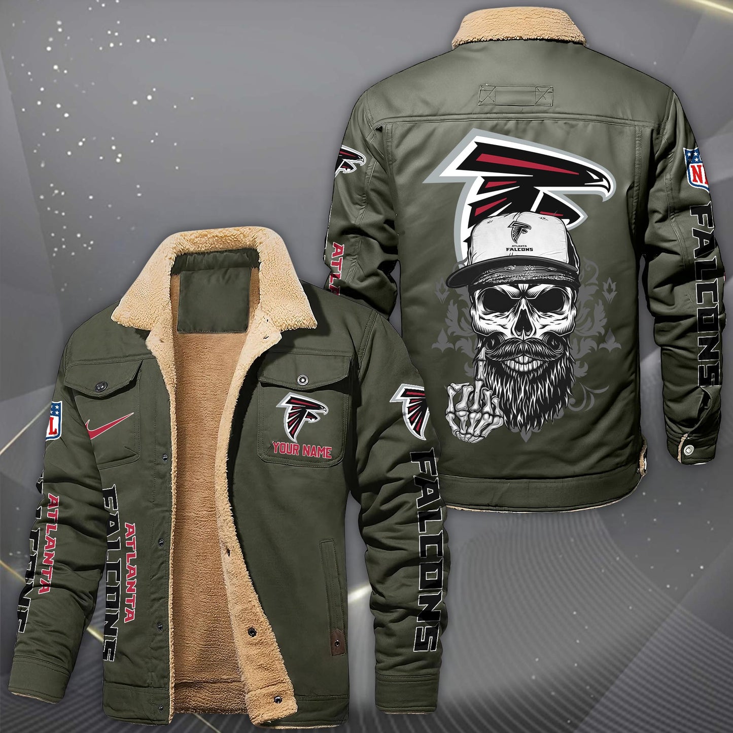 NFL x ATL Fleece Lined Cargo Jacket HLP