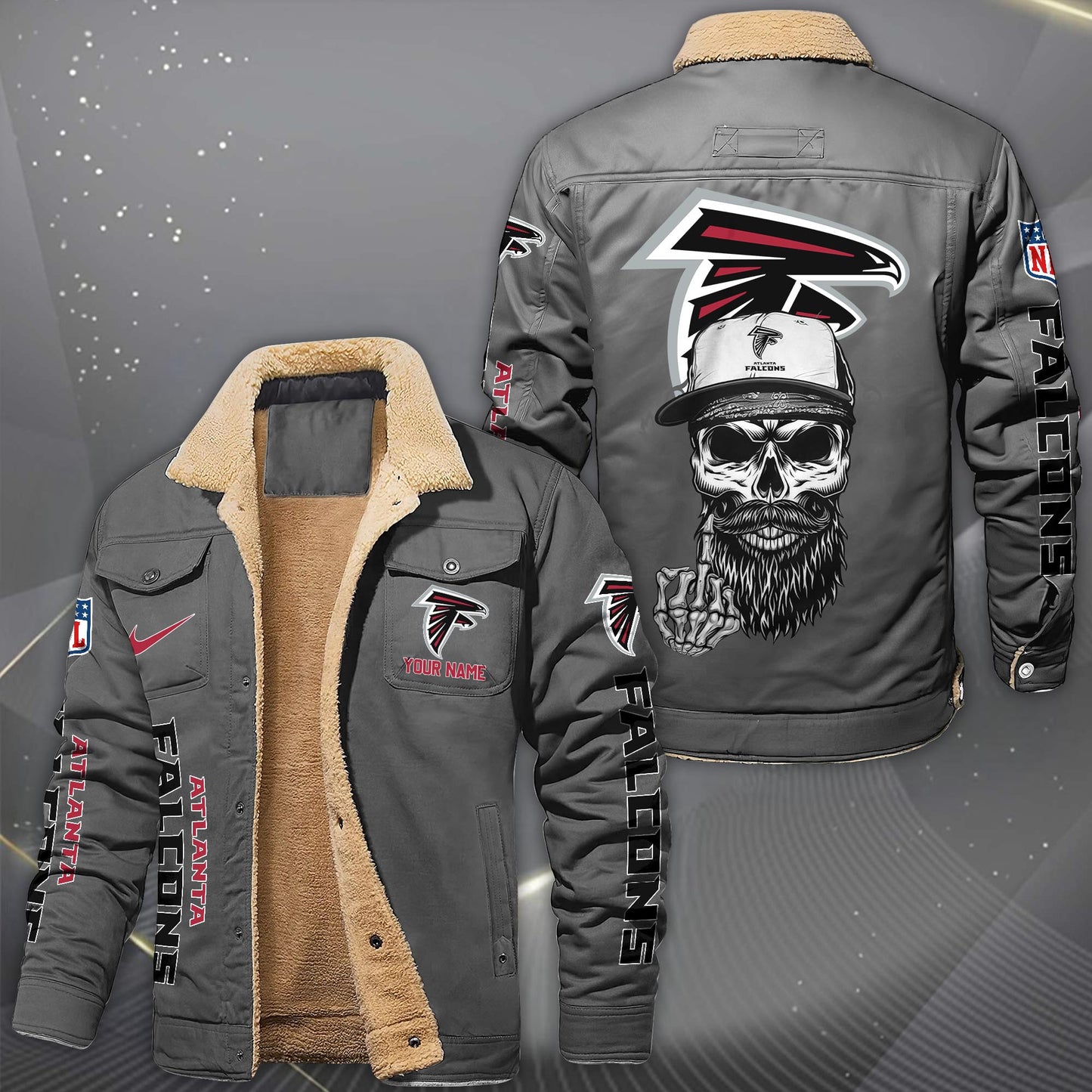 NFL x ATL Fleece Lined Cargo Jacket HLP