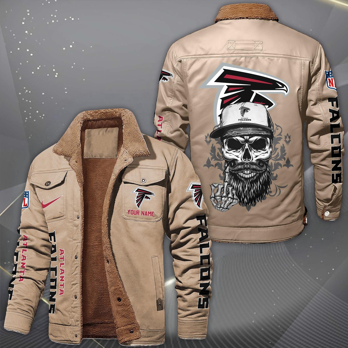 NFL x ATL Fleece Lined Cargo Jacket HLP