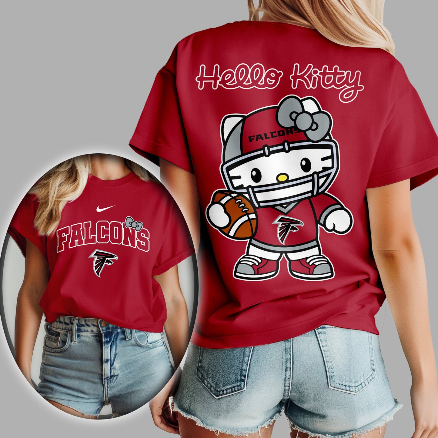 NFL x ATL Hello Kitty Premium 3D Shirt HLP