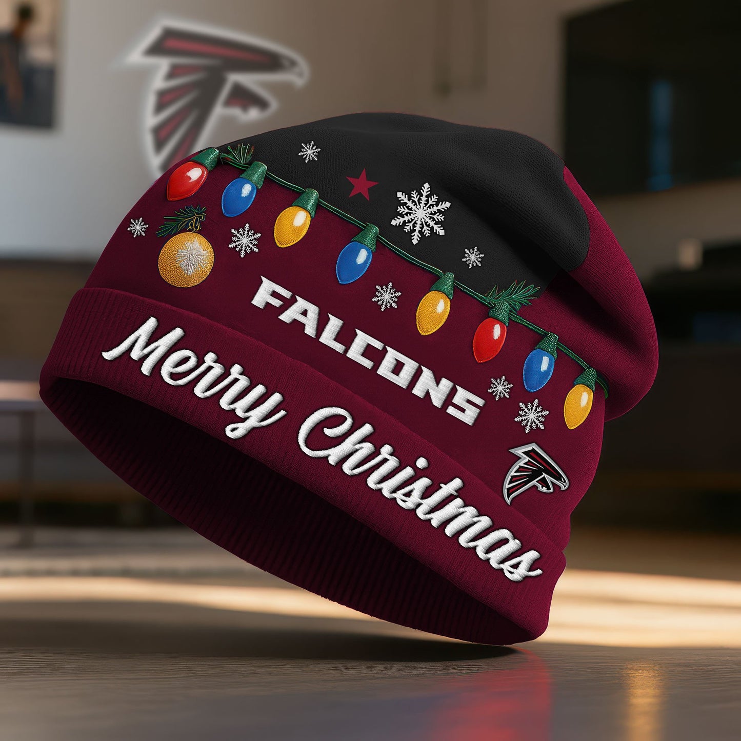 NFL x ATL Merry Christmas Beanie Hat HLP