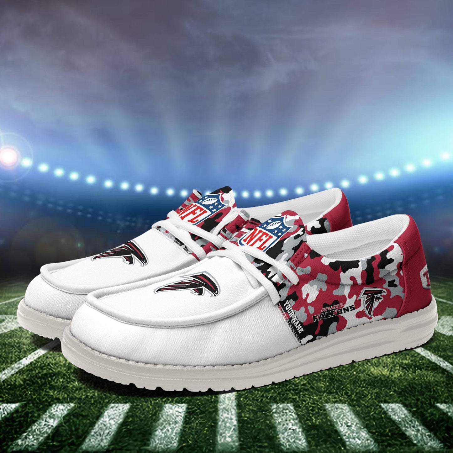 NFL x ATL Personalized Canvas Loafer Shoes HLP