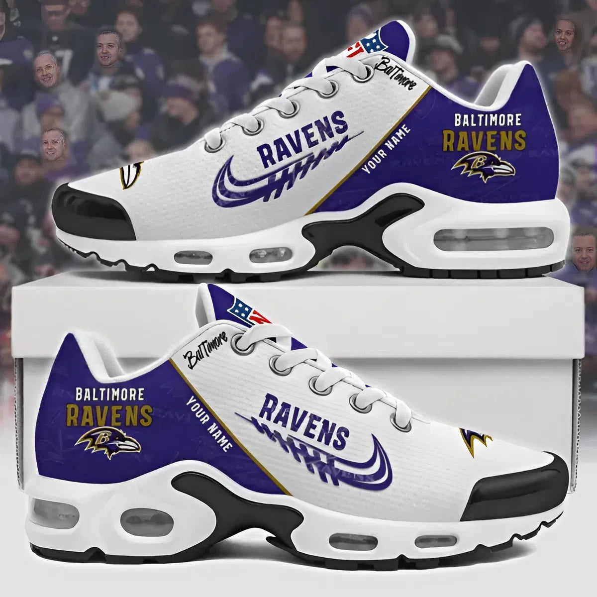 NFL x BAL Customize Your Name Ver 28 Sport Shoes V1 NAK NHM