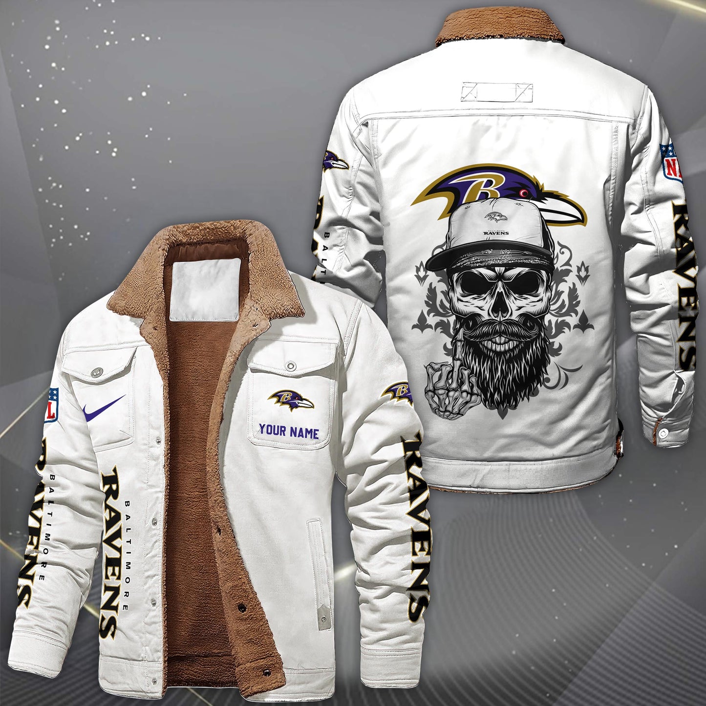 NFL x BAL Fleece Lined Cargo Jacket HLP