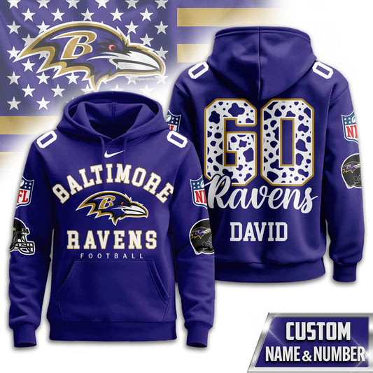 NFL x BAL Go Personalized Hoodie HLP