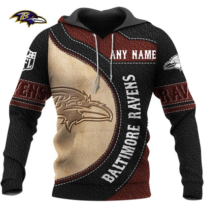 NFL x BAL Leather Pride Personalized Hoodie HLP
