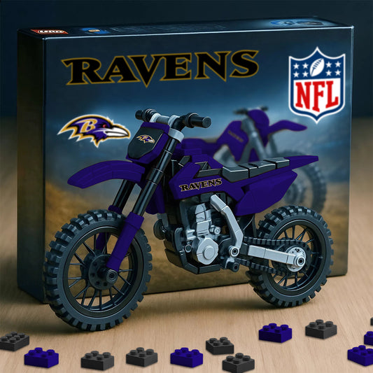 NFL x BAL Motorcycle Building Block Set V1 NAK NHM