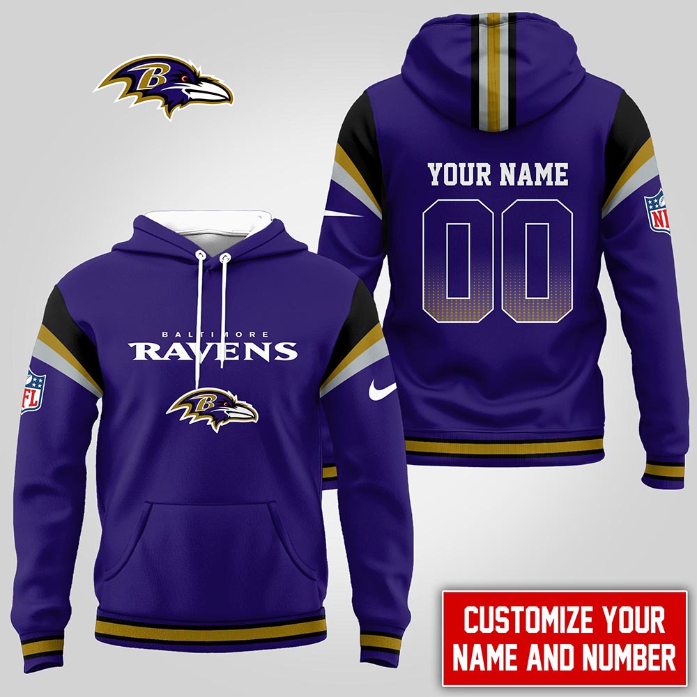 NFL x BAL Personalized Hoodie HLP