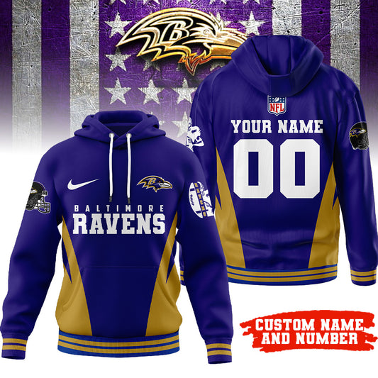 NFL x BAL Personalized Hoodie HLP