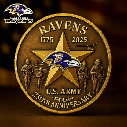 NFL X BAL Premium U.S Army Anniversary Coin HLP