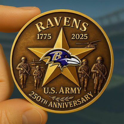 NFL X BAL Premium U.S Army Anniversary Coin HLP