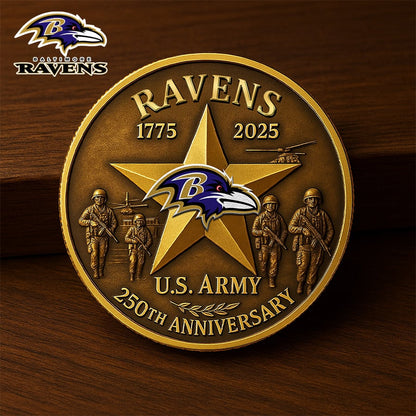 NFL X BAL Premium U.S Army Anniversary Coin HLP