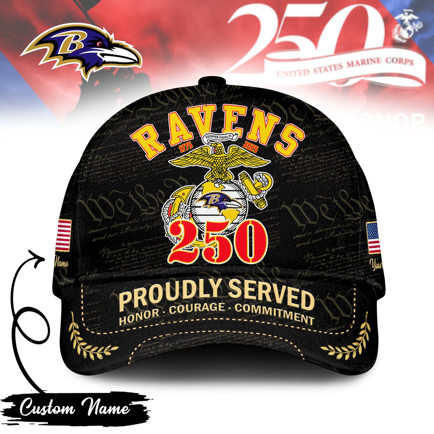 NFL x BAL Proudly Served Classic Cap HLP 251025