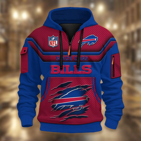 NFL x BB Multicolor Zip Hoodie Shirt DDT CTND