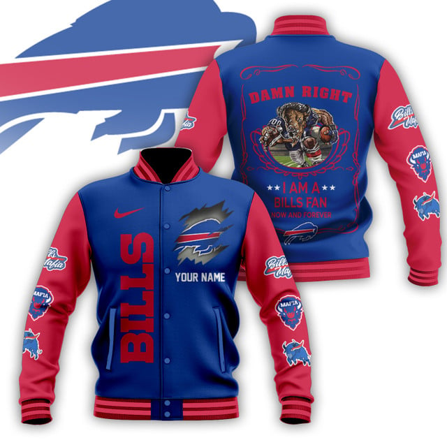NFL x BB Personalized Custom Baseball Jacket V1 NAK