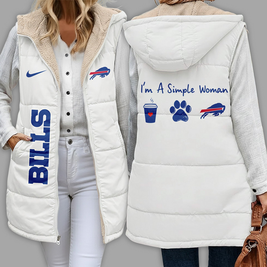 NFL x BB Premium NFL Simple Girl Quilted Vest V1 NAK