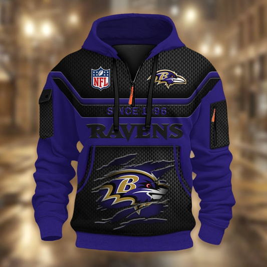 NFL x BR Multicolor Zip Hoodie Shirt DDT CTND