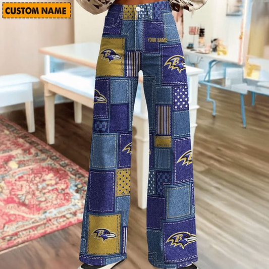 NFL x BR Personalized Women Jeans Trousers For Fan V1 NAK NHT
