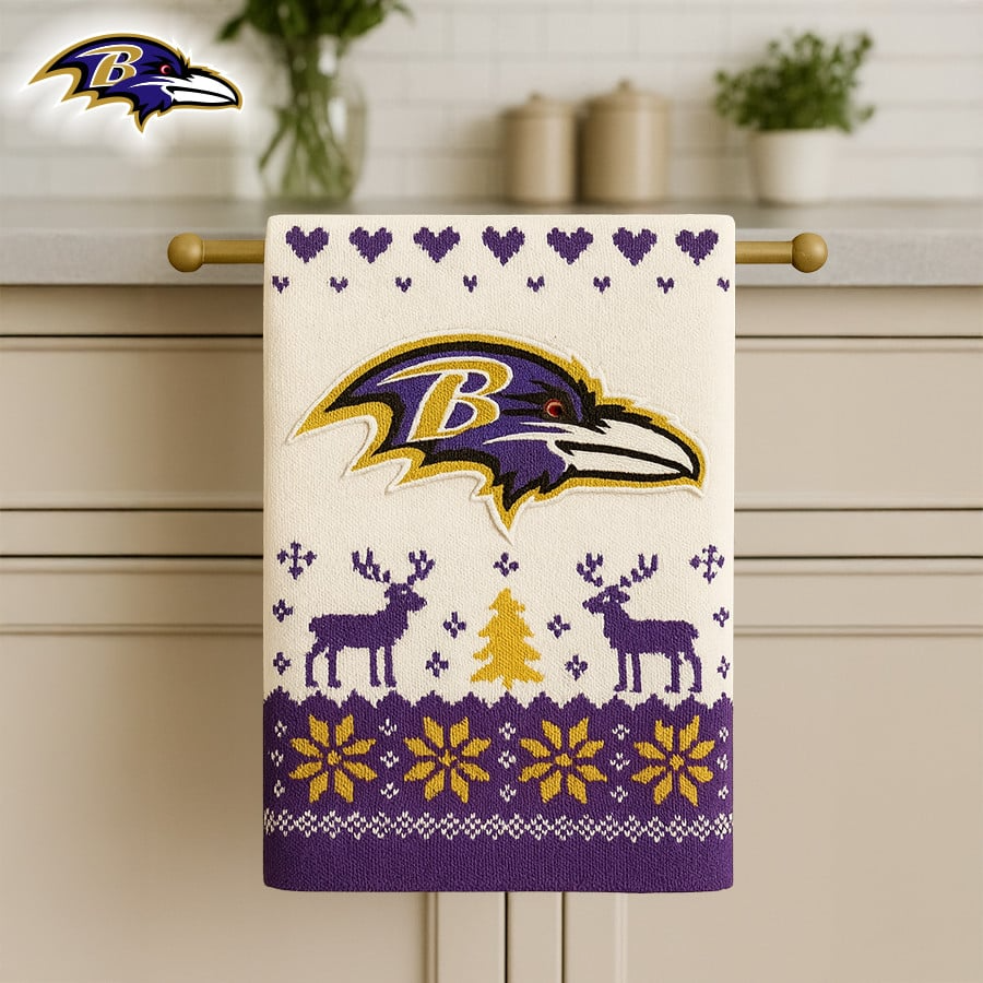 NFL x BR Premium NFL Christmas Kitchen Towel V1 NAK