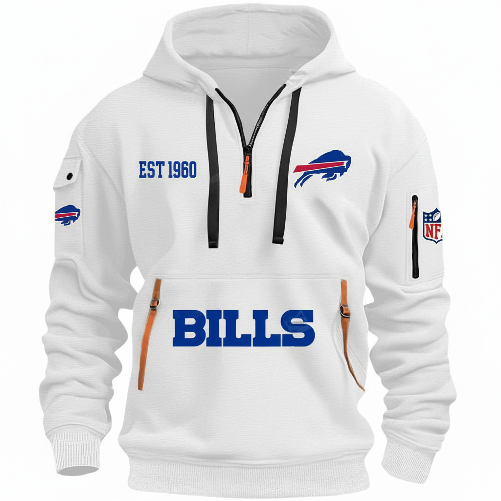 NFL x BUF EST 1960 HOODIE HALF ZIPPER HLP