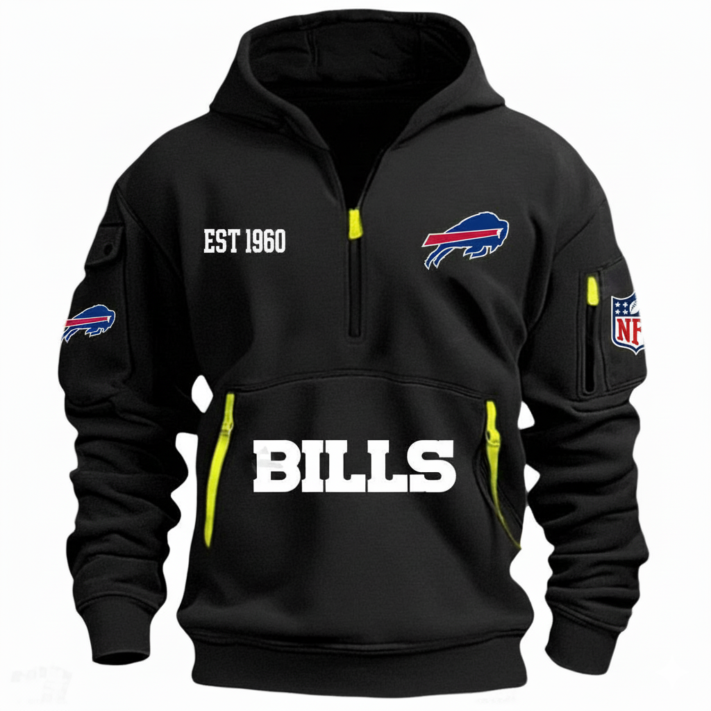 NFL x BUF EST 1960 HOODIE HALF ZIPPER HLP