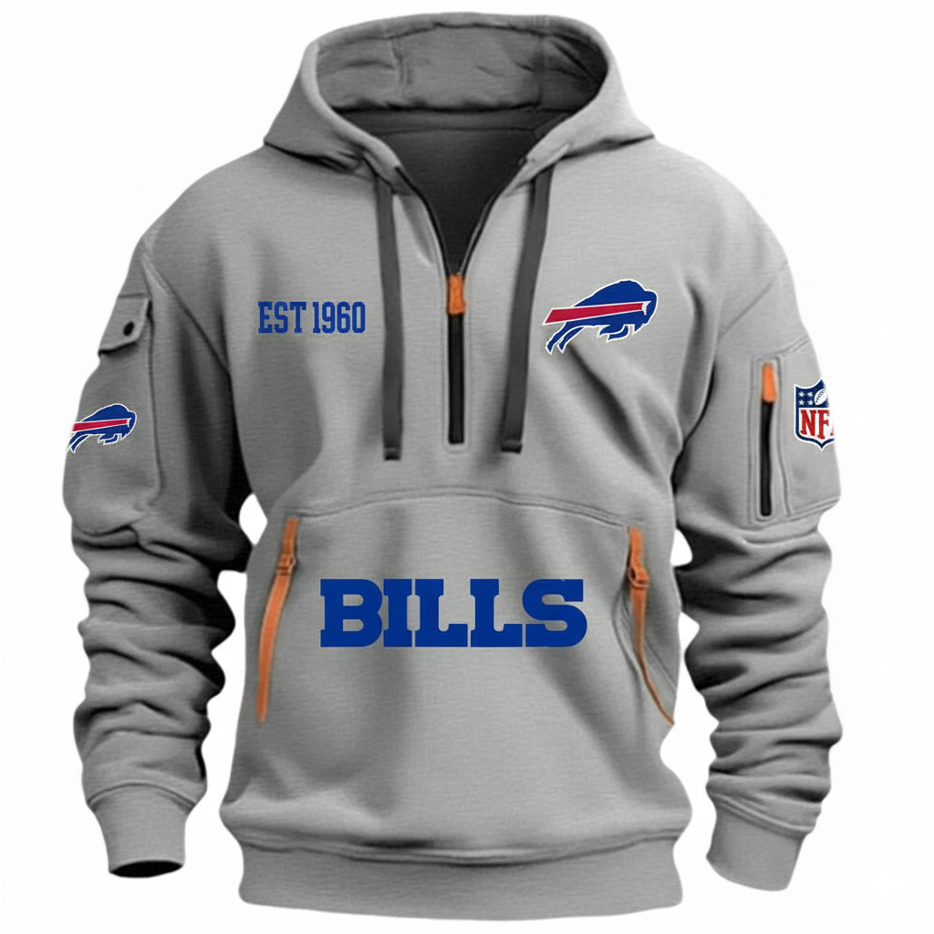 NFL x BUF EST 1960 HOODIE HALF ZIPPER HLP