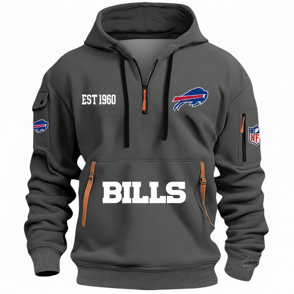 NFL x BUF EST 1960 HOODIE HALF ZIPPER HLP